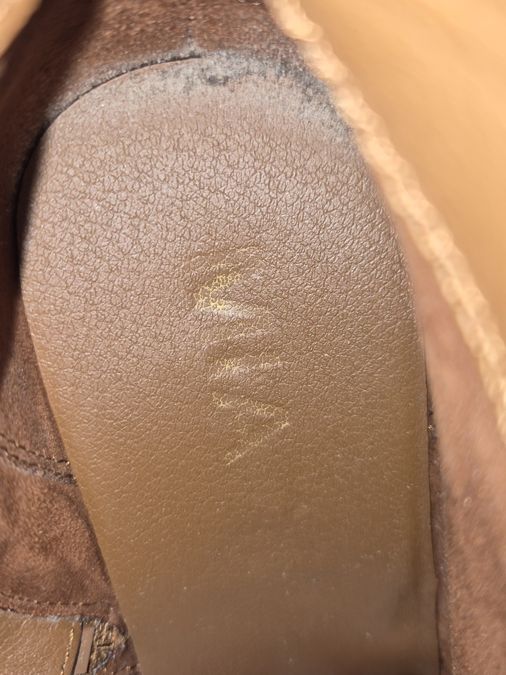 MIA Berdina Brown Suede Wedge Ankle Booties Size 8.5 - Picture 5 of 8